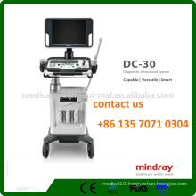 Mindray DC-30 3D/4D Trolley color ultrasound machine with 15-inch LED Monitor